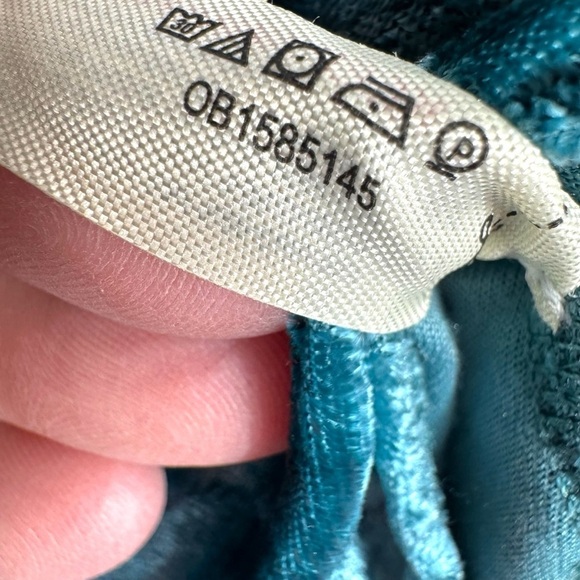 Free People Intimately Don't You Wish Velvet Bodysuit, Deep Teal, Size Large - Picture 8 of 15